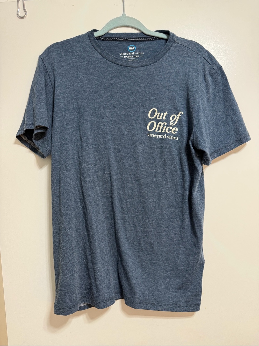 Vineyard Vines "Out of Office" Men's Crewneck T-Shirt - Blue